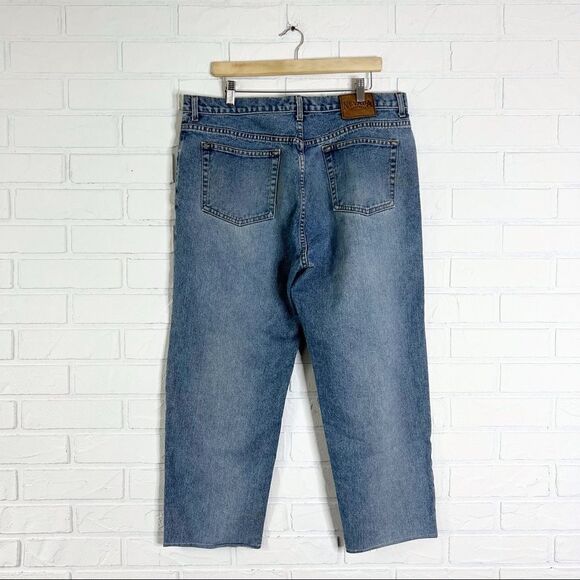 Vintage Nevada Light Wash 100% Cotton Cropped Jeans 38 - Picture 2 of 11